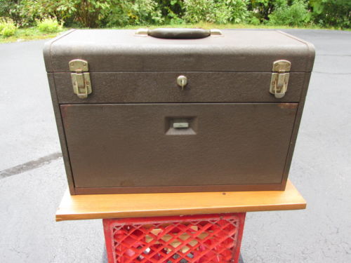 Vintage Kennedy 520 Machinist 7 Drawer MechanicTool Box Chest With Key