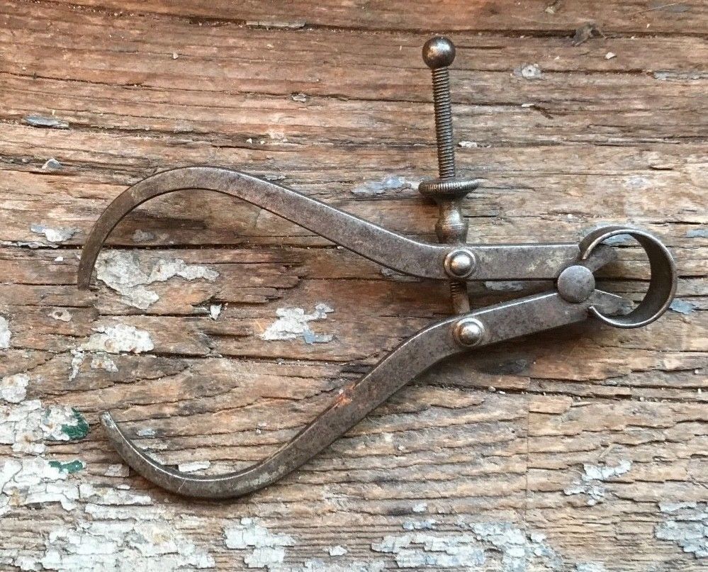 Nice Vintage L S Starrett Inch No Outside Spring Calipers