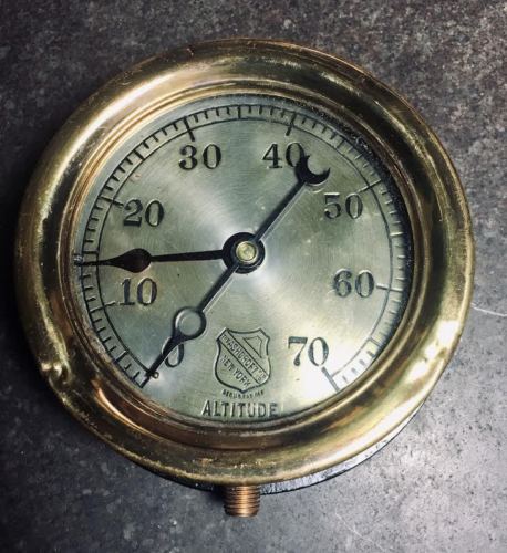 Vintage Ashcroft Brass Pressure Gauge Steampunk Antique Price Guide