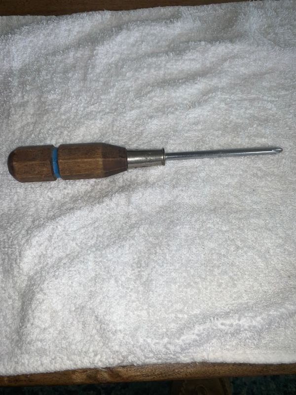 Vintage Proto Professional Screwdriver Wooden Handle Made In Usa