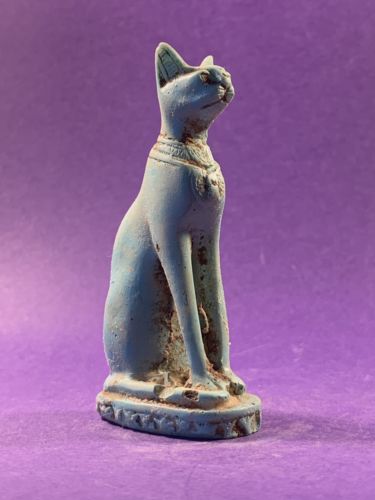 BEAUTIFUL ITEM ANCIENT EGYPTIAN BASTET STATUETTE CIRCA 1075 332BC