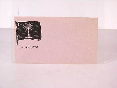 S Confederate Civil War Patriotic Envelope Cover We Are Seven