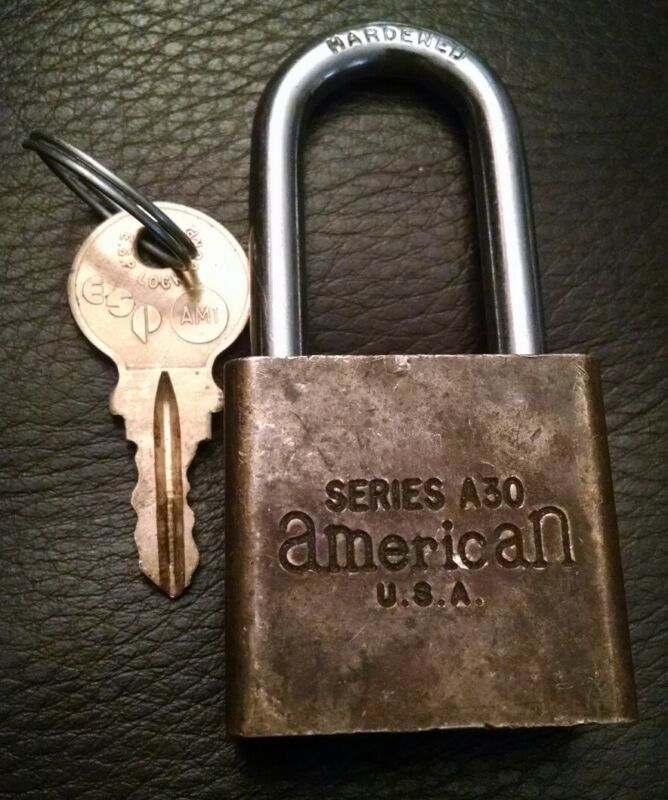 Vintage American Padlock American Lock Company Made In Usa Series A