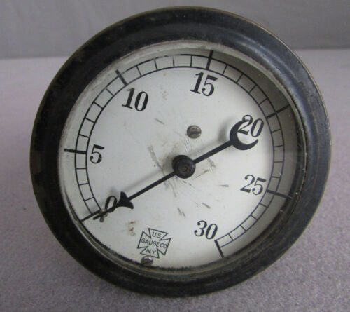 Vintage U S Gauge Co Industrial Pressure Gauge Steam Oil Gauge