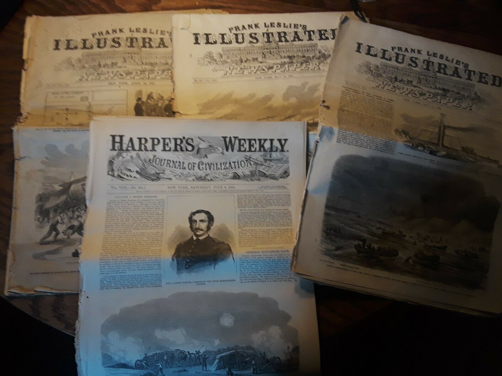 Harpers Weekly Frank Leslies Illustrated Civil War Newspapers