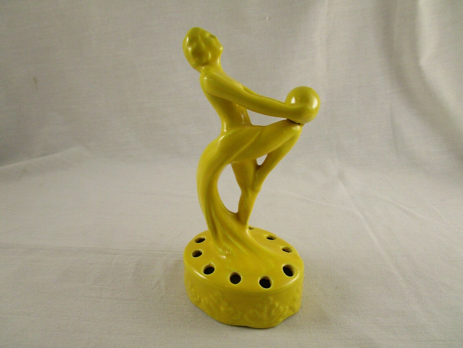 Art Deco Nude Flower Frog Empire Ware Stoke On Trent England Antique