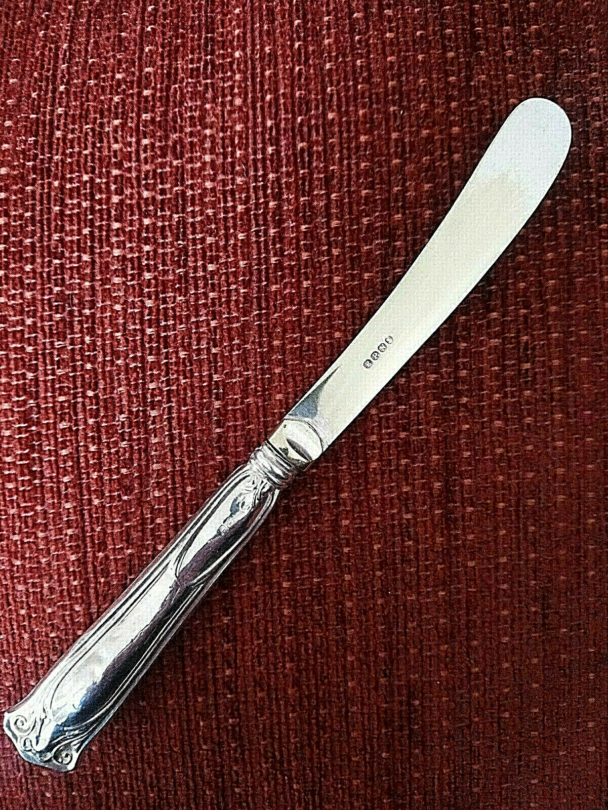 Nice Antique Butter Knife With An Epns Blade And Sterling Silver Handle