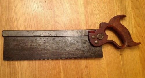 Vintage Henry Disston Sons Back Saw Dovetail Vintage Cast Steel