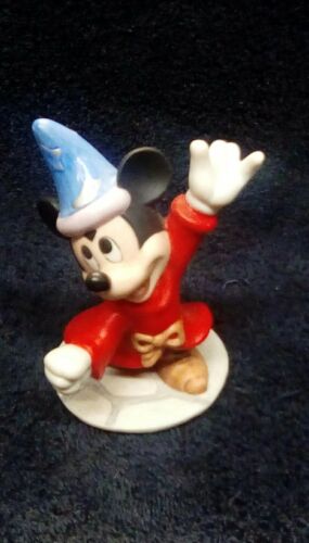 Vintage Disney Sorcerer Mickey Mouse Ceramic Figurine Figure Sri