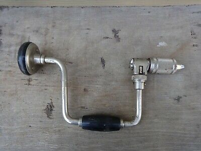 Vintage STANLEY No 923 10 Ratcheting Reversible Brace Hand Drill