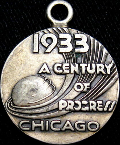 1933 Chicago Illinois World S Fair Century Of Progress Key Tag