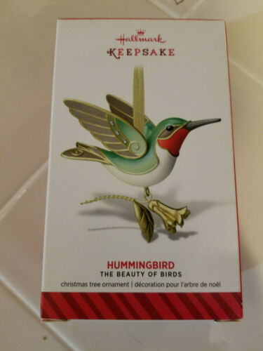 Hallmark Bird Christmas Ornament 2014 NIB HUMMINGBIRD Antique