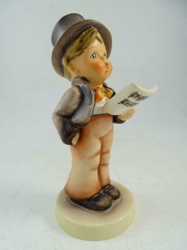 Vintage Goebel Hummel Figurine Statue Street Singer 131 TMK 3 German 5