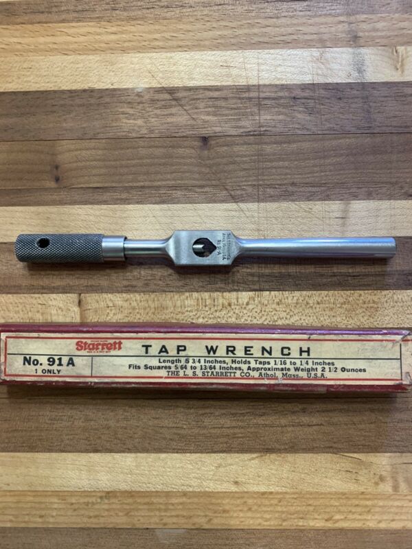 Starrett No A Tap Wrench Antique Price Guide Details Page