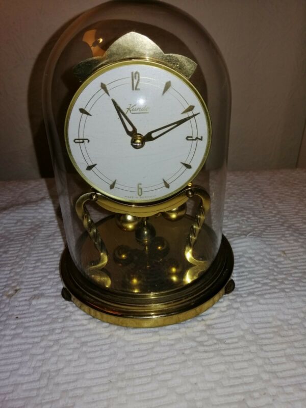 Kundo Anniversary Clock In Glass Dome Midget Movement Needs