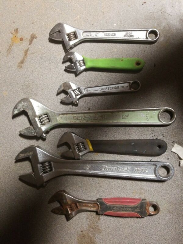 Lot Of 7 Cresent Wrenches Antique Price Guide Details Page