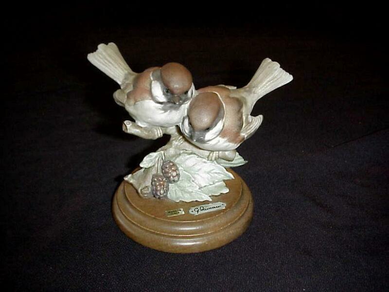 1982 FLORENCE SIGNED CAPODIMONTE G ARMANI MADE IN ITALY PORCELAIN