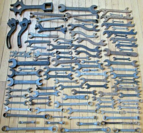 Large Lot Of Assorted Antique Vintage Wrenches Plomb Bonney