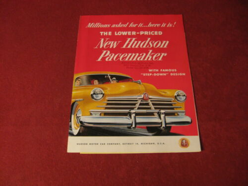 1950 Hudson Sales Brochure Booklet Catalog Book Old Original Antique