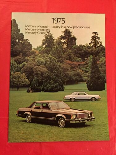 1975 Mercury Montego Monarch Comet Car Dealer Showroom Sales Brochure