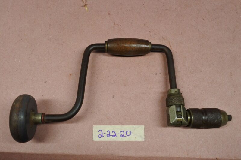 Vintage Stanley Handyman Brace Drill Antique Price Guide Details Page