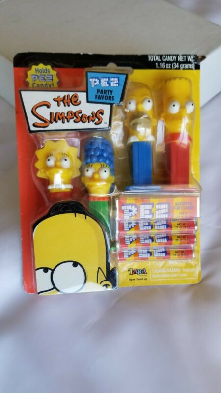 The Simpsons Pez Dispenser Mint Sealed Early 2000 S Bart Homer