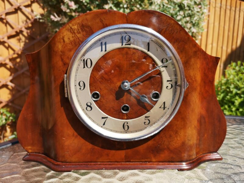 Haller Westminster Chimes Mantel Clock Fully Working With Key