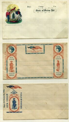 Civil War Unused Patriotic Covers Male Designs Antique Price Guide