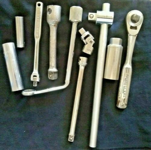 Lot Of Vintage Craftsman V Series Plomb Ratchet Deep Flex Socket