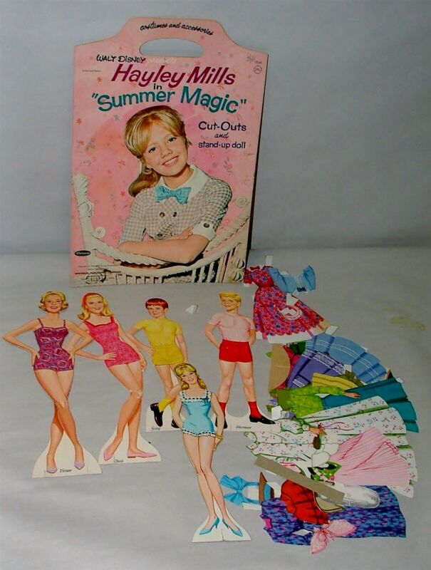 S Walt Disney Hayley Mills Summer Magic Paper Doll Set In