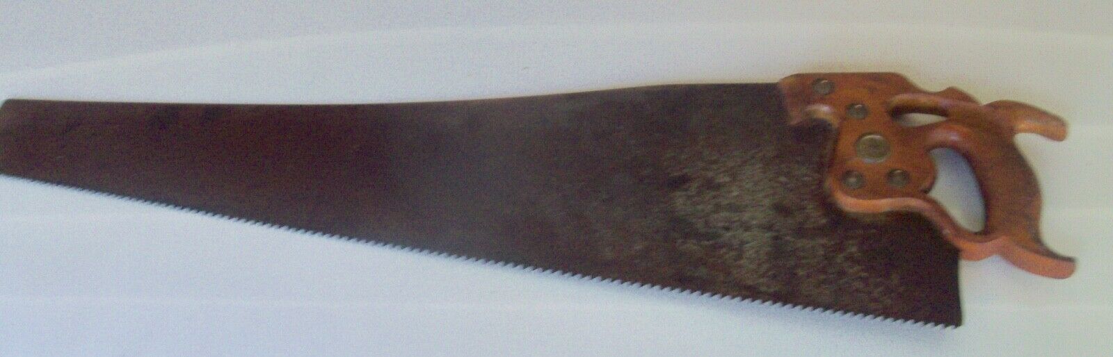 Vintage Henry Disston Sons Thumbhole Ripsaw Hand Saw Tpi