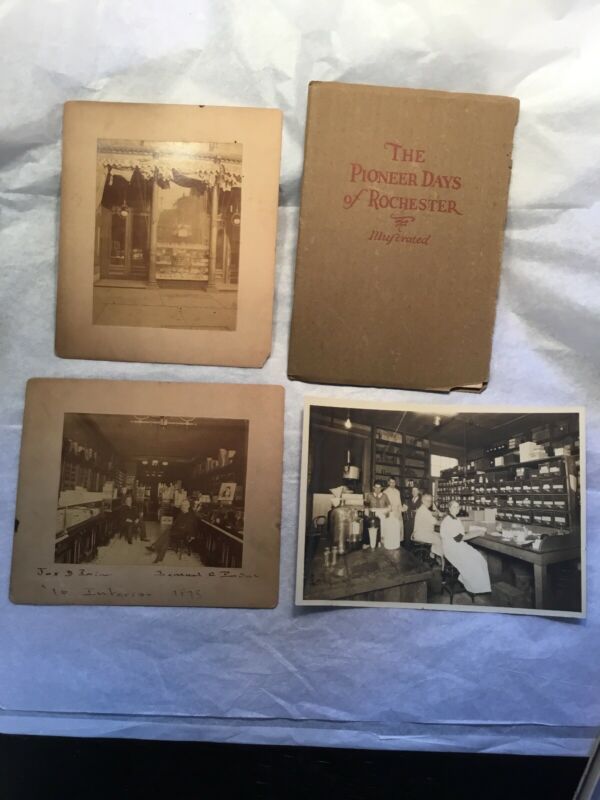 Antique Rochester New York Cabinet Card Photograph Paine Drug Store