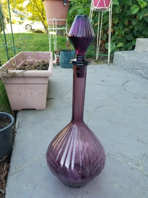 Unique Vintage Amethyst Decanter Genie Bottle Antique Price Guide