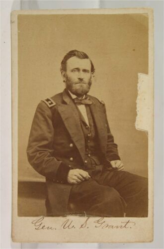 RARE 1864 ULYSSES S GRANT CDV PHOTO CIVIL WAR WESTERN THEATER MEMPHIS