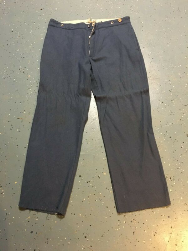 Civil War Reenacting Uniform Pants Two Pairs Of Blue Wool Pants