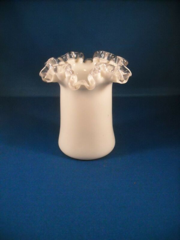 Vintage Fenton Silvercrest Milk Glass White Top Hat Antique Price