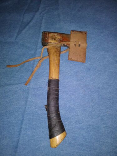 Vintage Norlund Axe With Branded Sheath Hatchet Tomahawk Hudson Bay