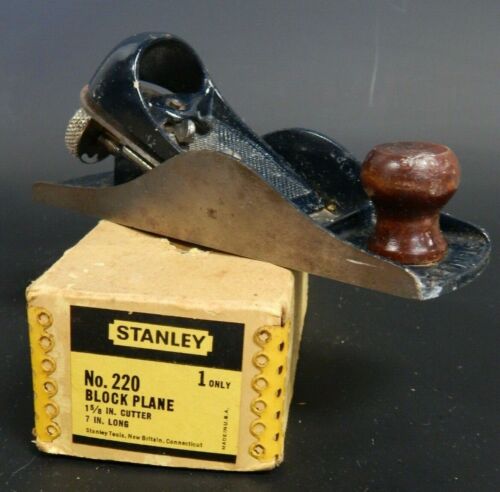 STANLEY NO 220 BLOCK PLANE MADE IN USA STAN NO 220 7 1 5 8