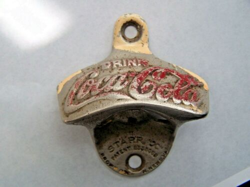 VINTAGE 1943 Coca Cola Bottle Opener STARR X Brown Co PATENT 2333088