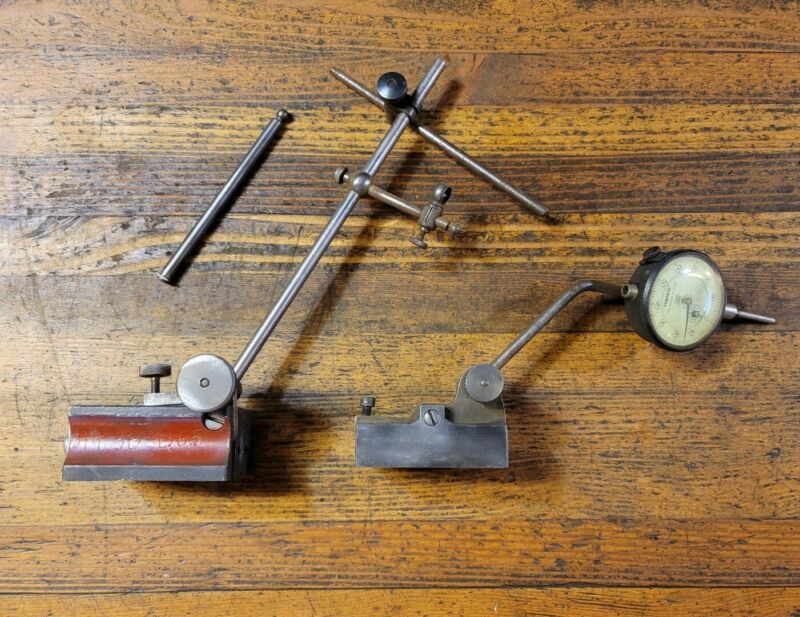 MACHINIST TOOLS Surface Gage Scribe INDICATOR Gauge Holder Vintage