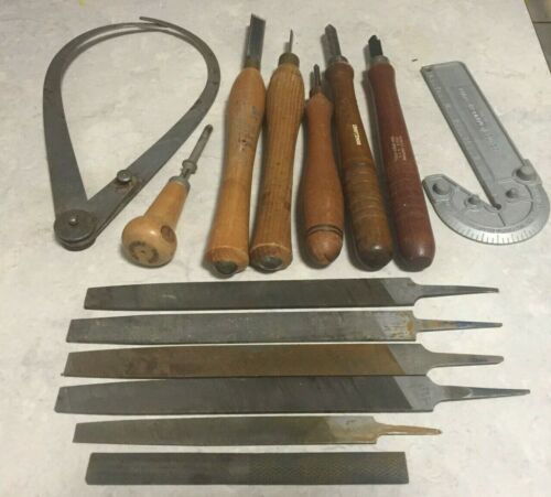 14 LOT Robert SORBY Wood Turning Tool STANLEY Center Square LS STARRETT