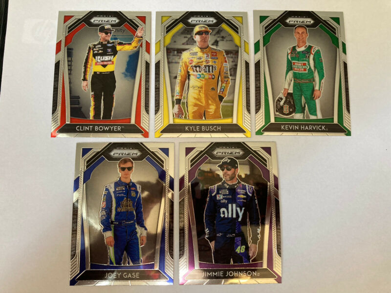 2020 Panini Prizm Nascar Lot Of 5 Kyle Busch Jimmie Johnson Joey