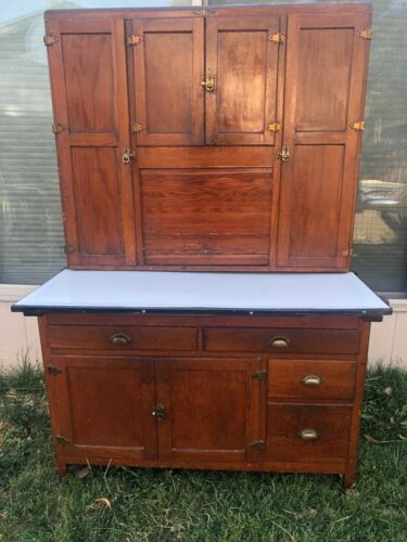 Antique Hoosier Napanee Dutch Kitchenette Cabinet Model J Antique