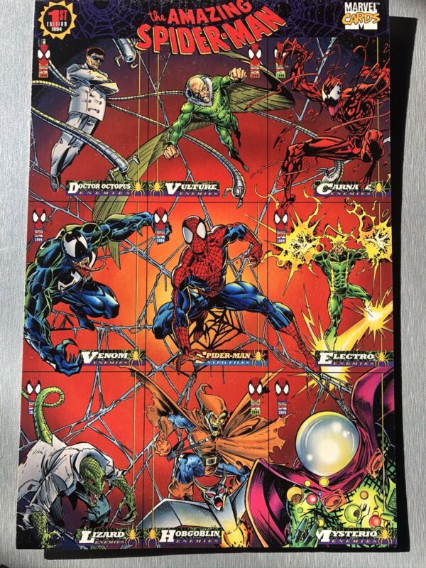 Marvel Comics 1994 Spiderman Uncut Trading Cards Promo Promotional