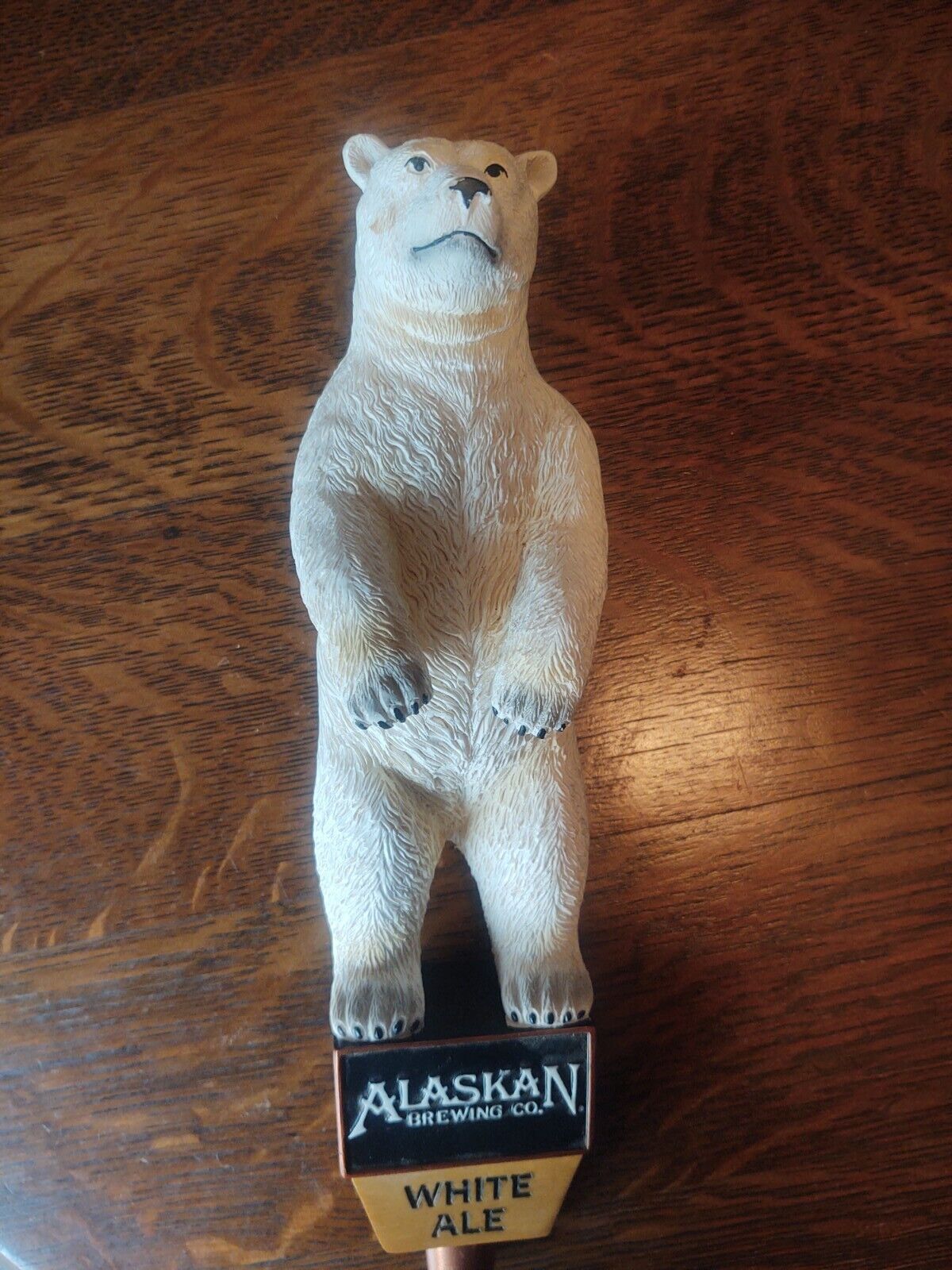 Alaskan Brewery White Ale Tap Handle Polar Bear Rare Antique Price