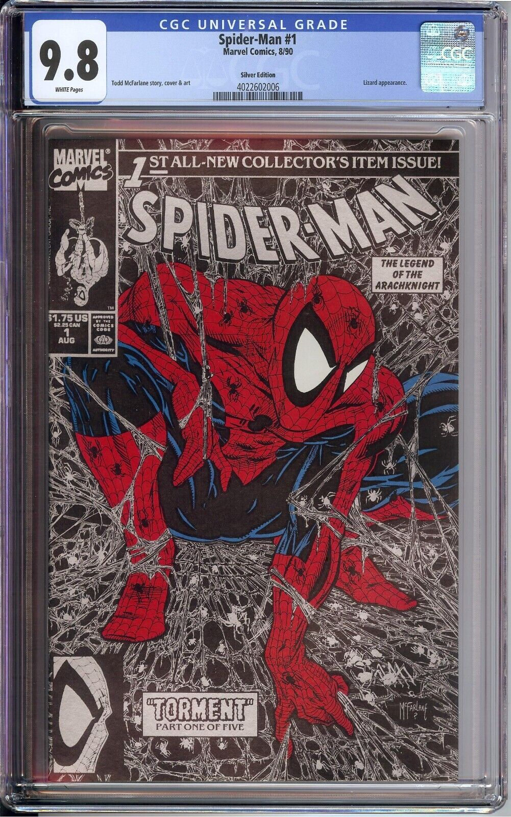 Spiderman Cgc Todd Mcfarlane Silver Edition Antique Price