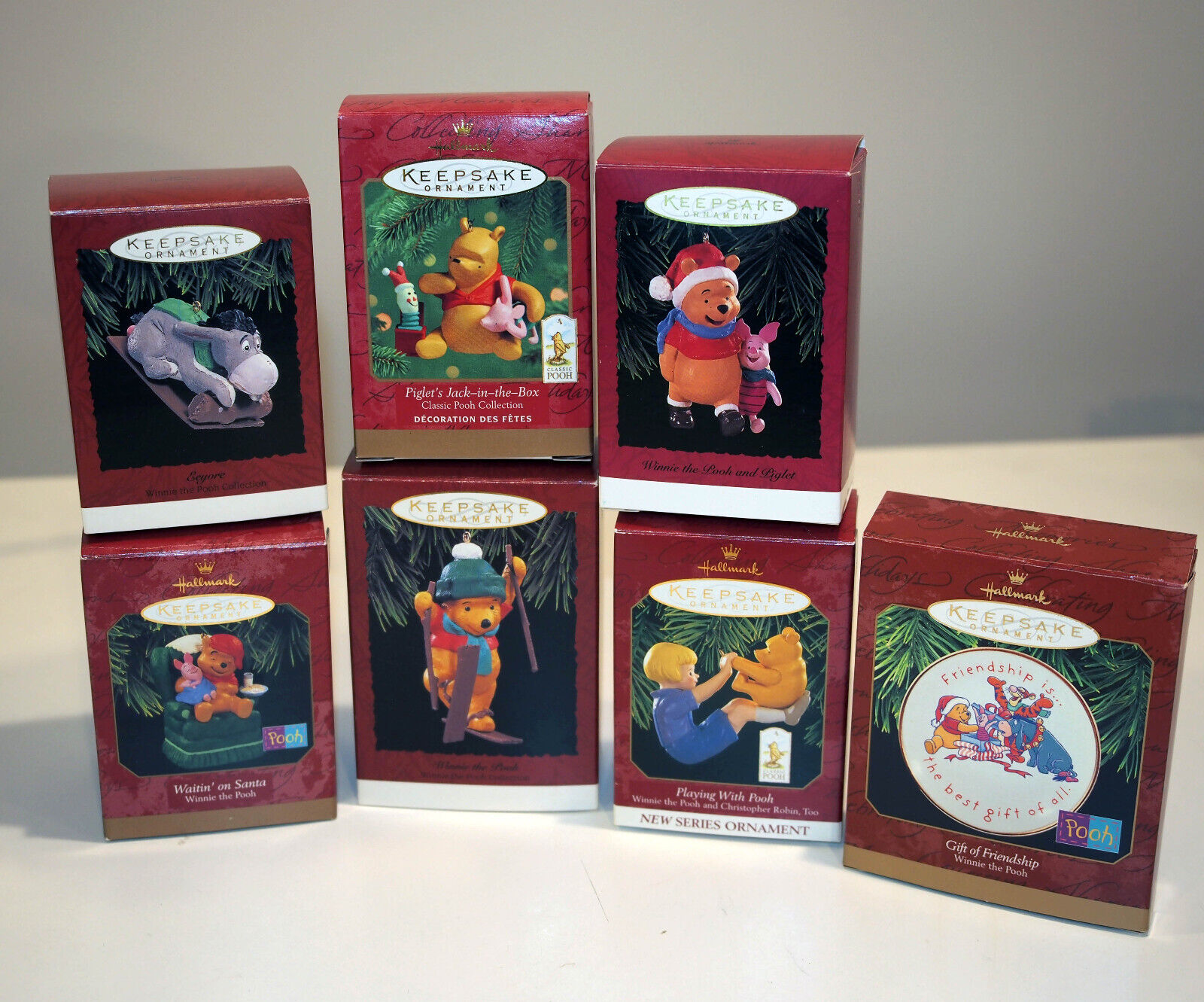 Winnie The Pooh Hallmark Keepsake Christmas Ornaments Lot Of