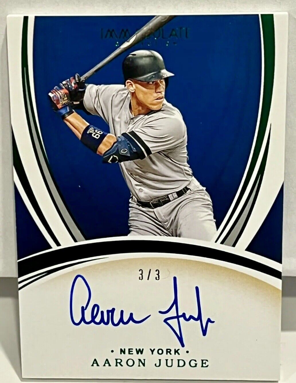 2021 Panini Immaculate Collection Baseball Aaron Judge On Card