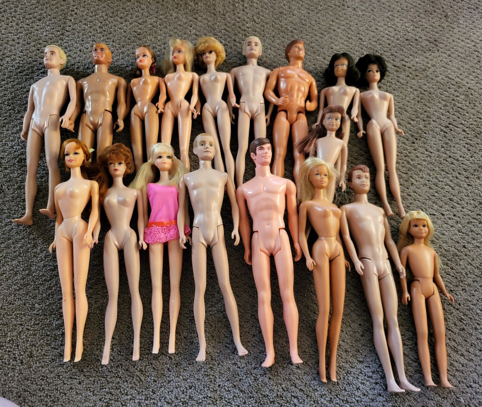 Barbie 18 Doll Lot Mattel Japan Some Fine Some TLC Ken Midge PJ Stacey