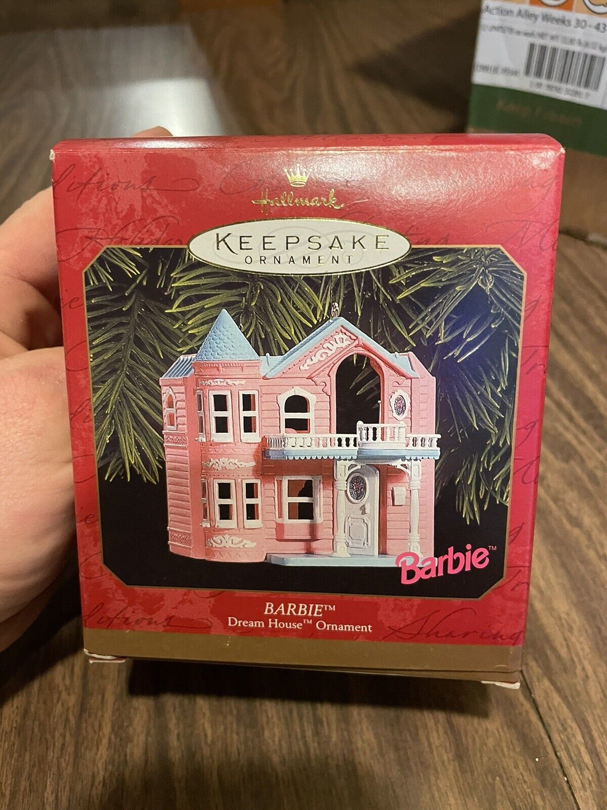 Hallmark Pink Barbie Dream House Ornament New In Box Antique